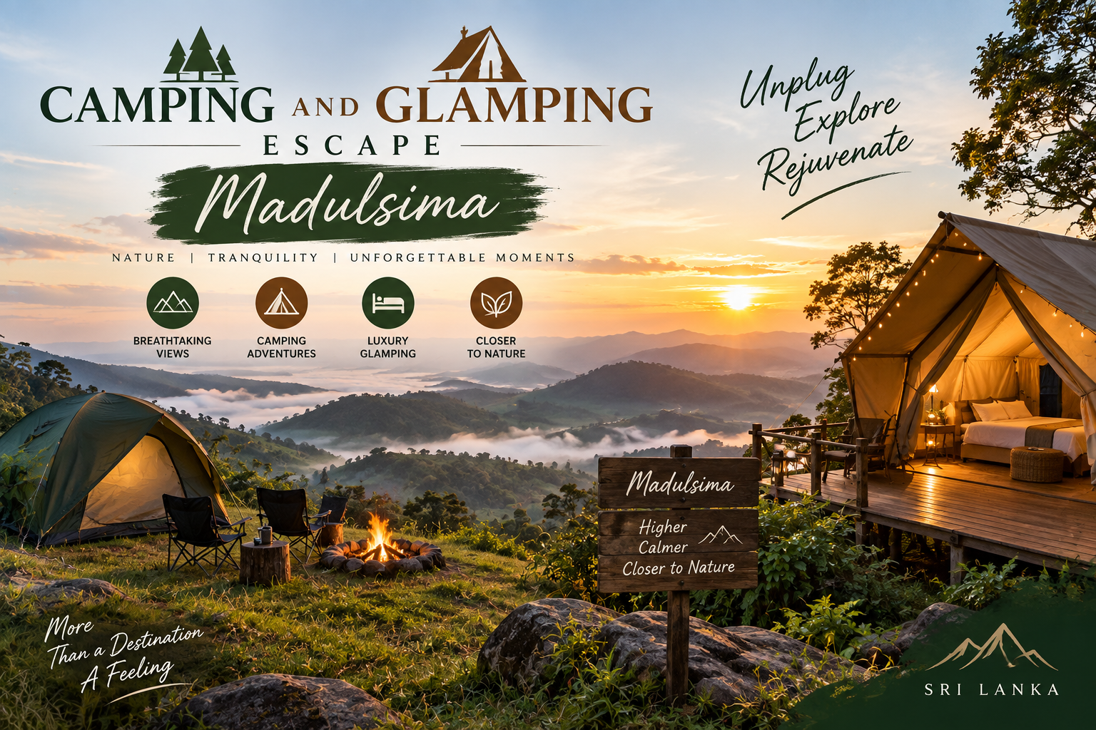 Camping and glamping escape in Madulsima
