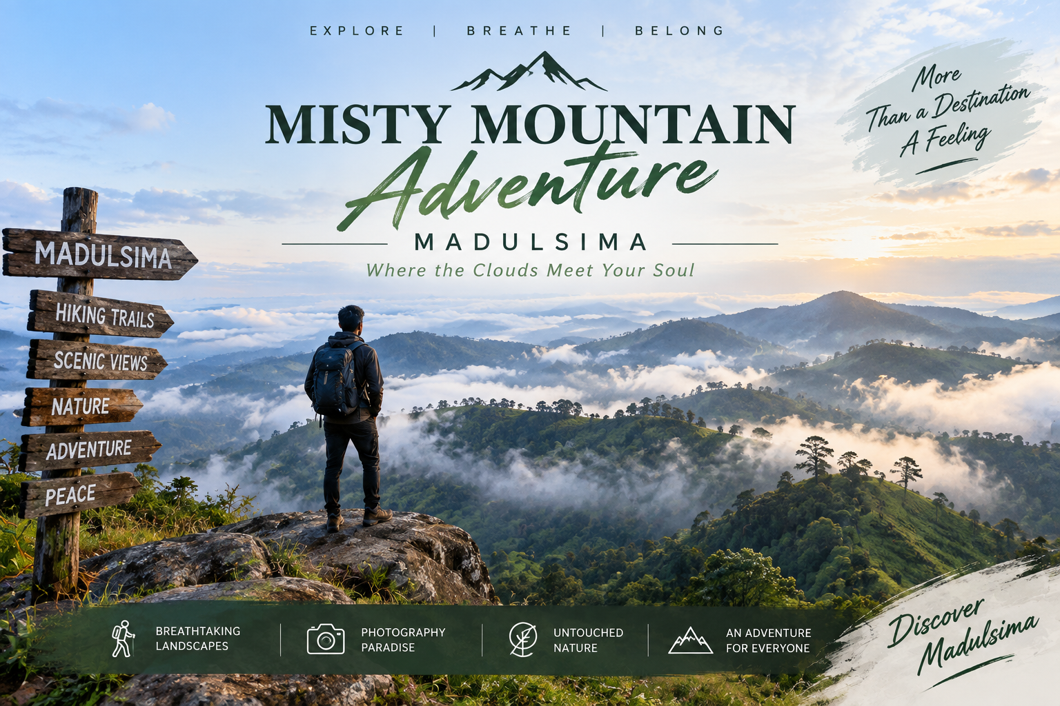 Misty mountain adventure in Madulsima