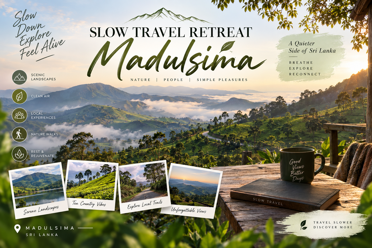 Slow travel retreat in Madulsima