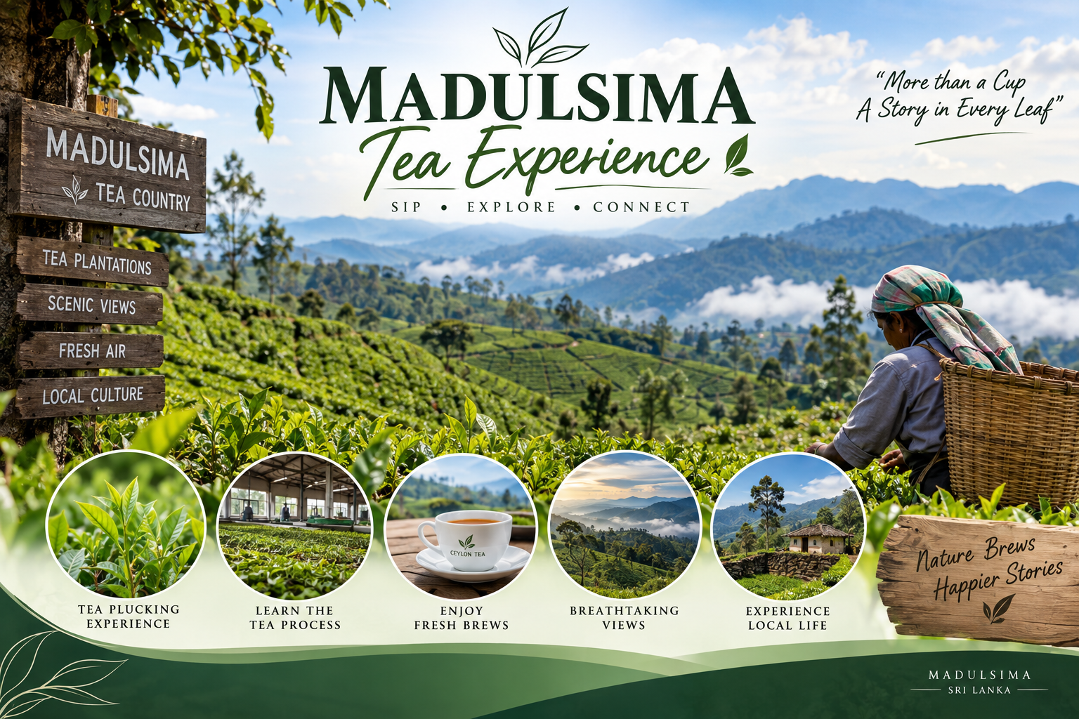 Madulsima tea experience — plantation walk and Leaf-to-Cup tasting